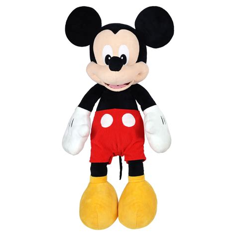 Disney Junior Mickey Mouse Jumbo 25-inch Plush Mickey Mouse, Officially Licensed Kids Toys for ...