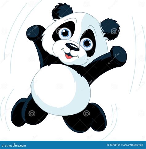 Happy Panda Stock Vector Illustration Of Character Smiling 19735131