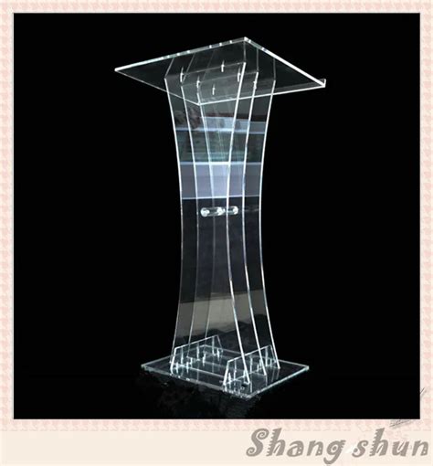 Free Shipping Modern Acrylic Podium Clear Acrylic Church Podium Acrylic ...