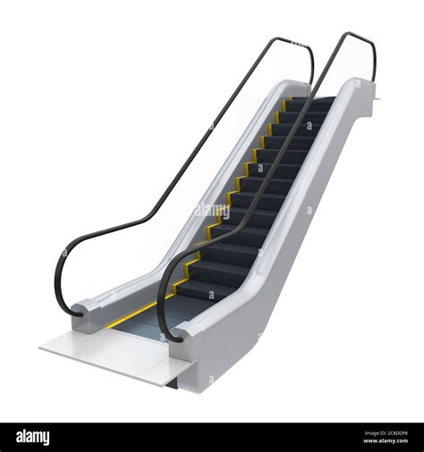 Escalator Isolated Stock Photo Alamy