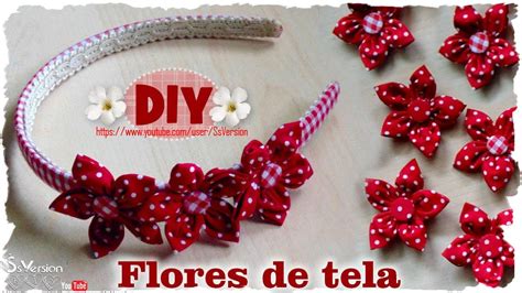 Diy Como Hacer Flores De Tela Diy Spring Fabric Flowers Youtube