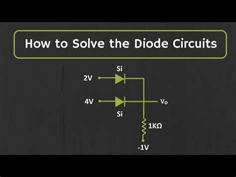 How To Solve The Diode Circuits Explained With Examples Video Lecture