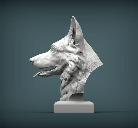 German Shepherd 3d Print 3d Model 3d Printable Cgtrader