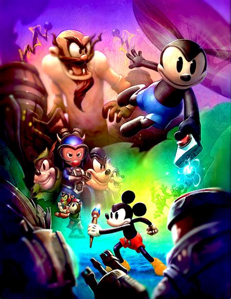 Epic Mickey 2 Concept Art Rabbithouses Disney Epic Mickey Epic