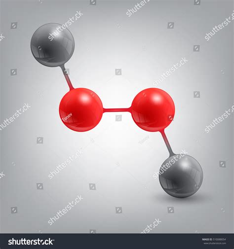 Hydrogen Peroxide Molecule Structure Stock Vector Illustration 510088054 : Shutterstock