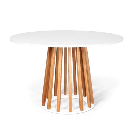 Conjunto Mesa De Jantar Talia Amadeirada Branca Cm Cadeiras Eiffel Leda Nude