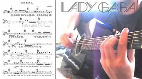 Lady Gaga Born This Way Instrumental With Lyrics Tab Youtube