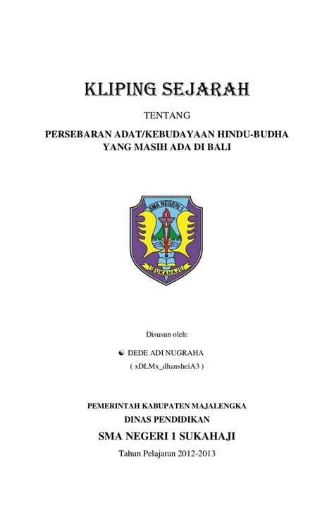 Kliping sejarah kebudayaan Bali