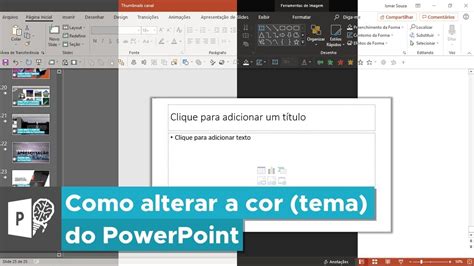 Como Personalizar A Cor Tema Do Powerpoint Youtube