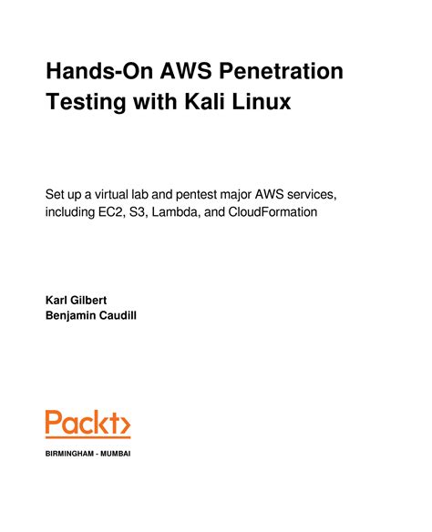 Solution Hands On Aws Penetration Testing With Kali Linux Studypool