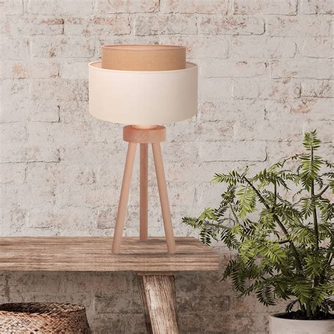 Boho Table Lamp Ecru Jute Height Cm Lights Co Uk