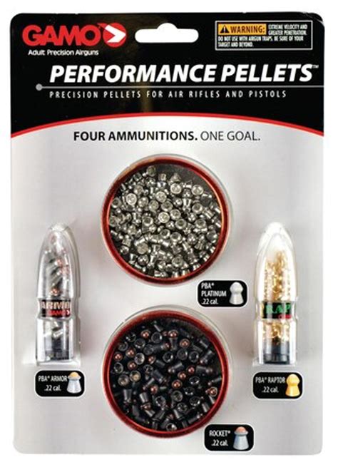 Gamo Performance Pellets 22 Caliber Combination Pack 225 Pellets