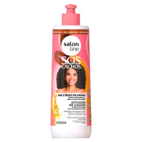 Salon Line Ativador De Cachos SOS Cachos Intensos Mel 500ml Beleza