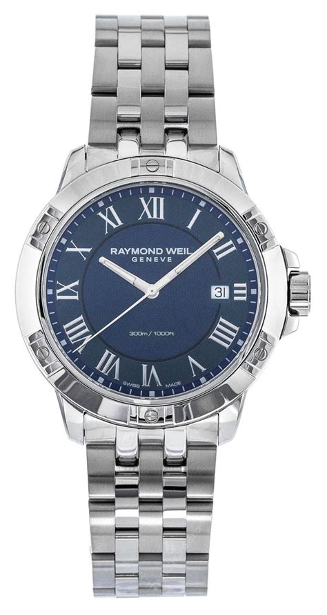 Raymond Weil Tango 41mm Quartz Ss Blue Dial Mens Watch 8160 St 00508