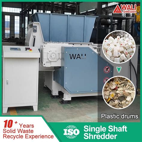 Industrial Single Shaft Shredder For Waste Plastic Fabric Cardboard