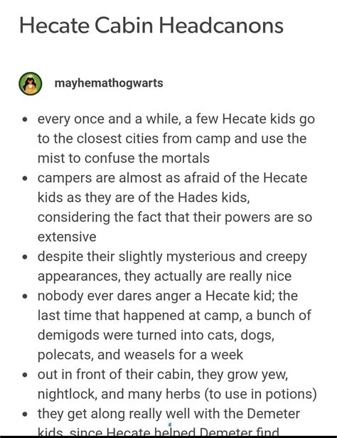 Hecate Cabin Headcanons 13 Percy Jackson Quotes Percy Jackson Books