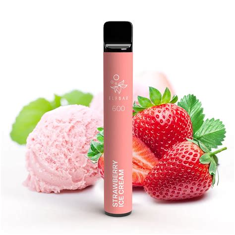 Elfbar 600 Strawberry Ice Cream E Zigarette Vapes Shop