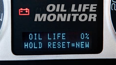 Oil Life Monitor Tip Of The Week YouTube