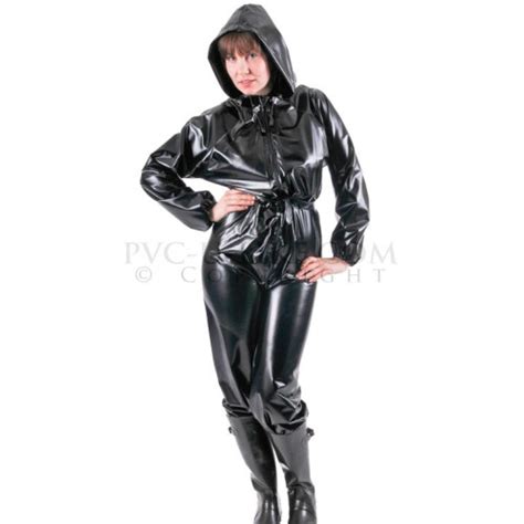 Kf Pvc Plastik Overall Regenoverall Rainsuit Jumpsuit Einteiler Su