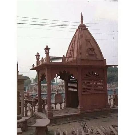 Outdoor Red Sand Stone Temple At Rs Sand Stone Temple In Dausa