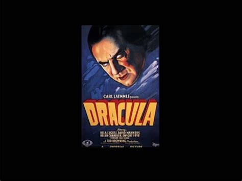 Poster Artwork For The Bela Lugosi 1931 Version Of Dracula Bela Lugosi