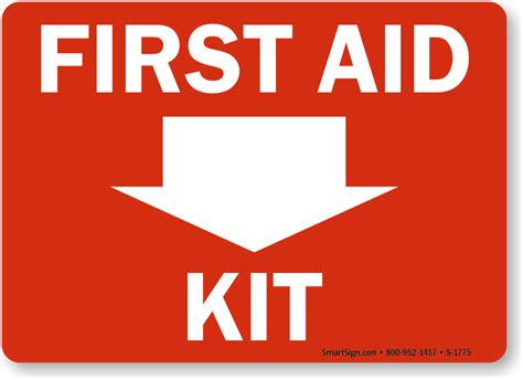 Free Printable First Aid Kit Signs Clipart Best