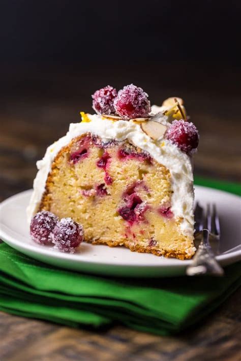 White Chocolate Cranberry Bundt Cake Baker By Nature