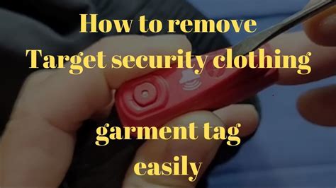 How To Remove Target Red Security Tag From Clothing Garment At Home