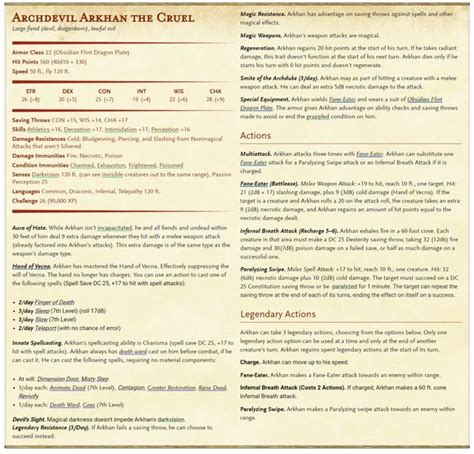 Archdevil Arkhan the Cruel 2.0 - Imgur | Dungeons and dragons homebrew ...