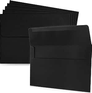 Lot De 50 Enveloppes Noires A7 12 7 X 17 8 Cm Pour Invitations