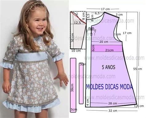 Pin By Myriam Rivera Siza On Moldes De Vestido Ni As Girls Dress