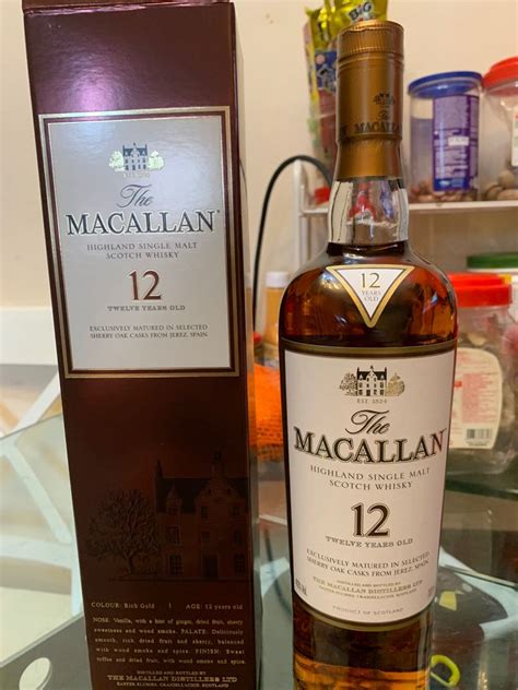 Macallan Yr Sherry Oak Ml Discontinued Version With Box