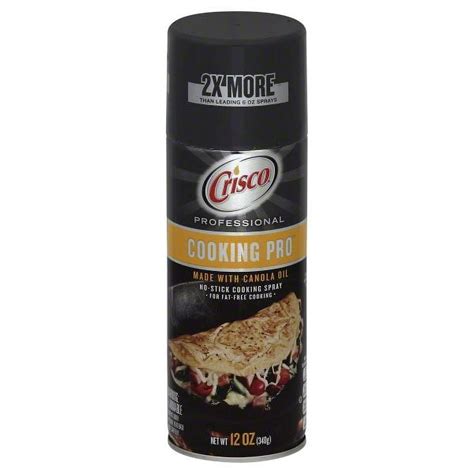 Crisco Professional Cooking Pro No Stick Cooking Spray Walmart