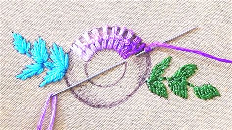 Amazing Hand Embroidery Modern Flower Stitches Tutorial For Beginners