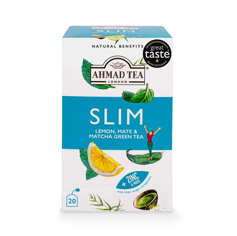 Lemon Mate And Matcha Green Tea Slim Infusion Teabags Ahmad Tea Arabia