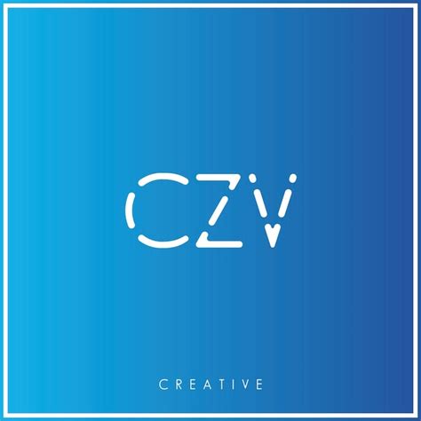 Czv premium vector último diseño de logotipo diseño creativo de