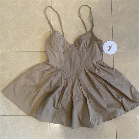 Princess Polly Women S Tan And Cream Playsuit Romper Depop