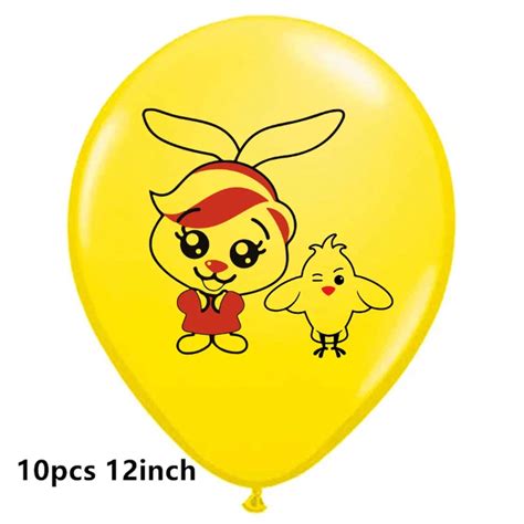 Plim Plim Balloons Cartoon Red Blue Clown Foil Latex Ballons Happy