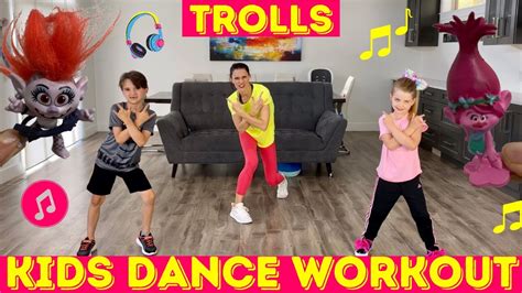 Kids Workout Dance Trolls Dance Party Workout For Kids The Most Fun