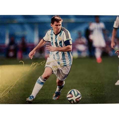 Lionel Messi signed photo