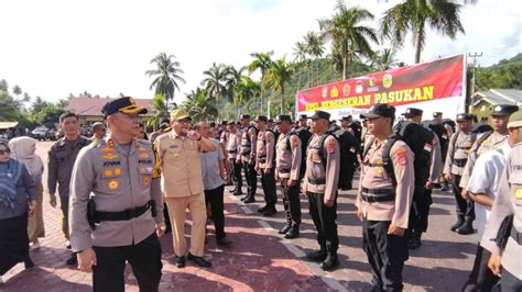 Kapolres Parigi Moutong Pimpin Apel Pergeseran Pasukan Pengamanan