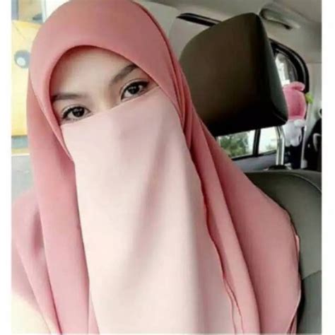 Jual Cadar Tali 2 Layer Diamond Cadar Niqob Niqab Tanpa Jahitan Bawah