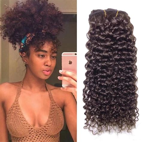 Viviabella Clip In Kinky Curly Hair Extensions African American Afro