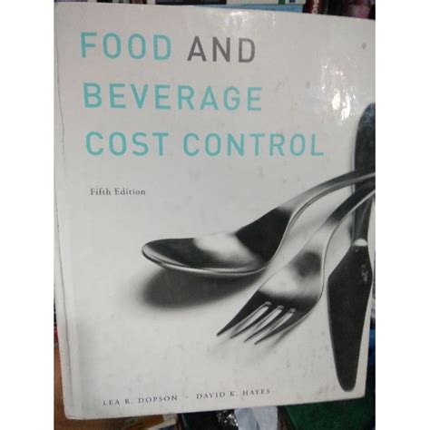 Food And Beverage Cost Control 5th Edition Shopee Philippines