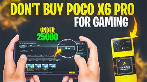 Don T Buy Poco X6 PRO For BGMI PUBG Gaming POCO X6 Pro 90 FPS