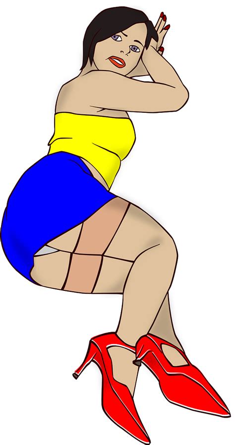 Download Stripper Pin Up Pin Up Girl Cartoon Stripper Png Png Image