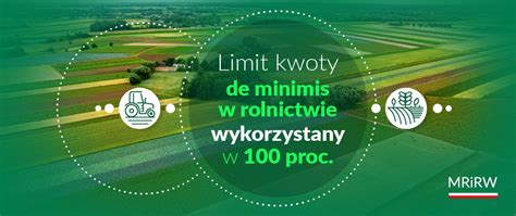 Wykorzystany Krajowy Limit Kwoty Pomocy De Minimis W Rolnictwie