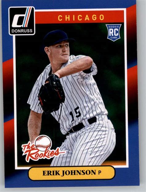 2014 Donruss The Rookies Chicago White Sox Baseball Card 16 Erik