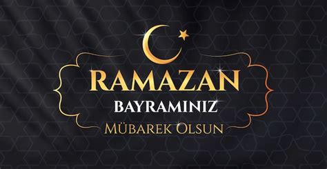 Premium Vector Ramazan Bayraminiz Dark Banner