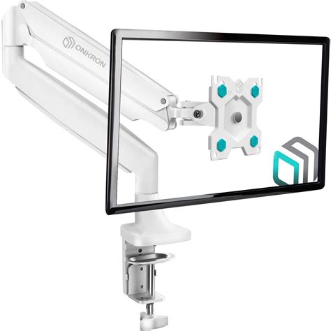 Onkron Single Monitor Desk Mount For Inch Flat Curved Screens Up